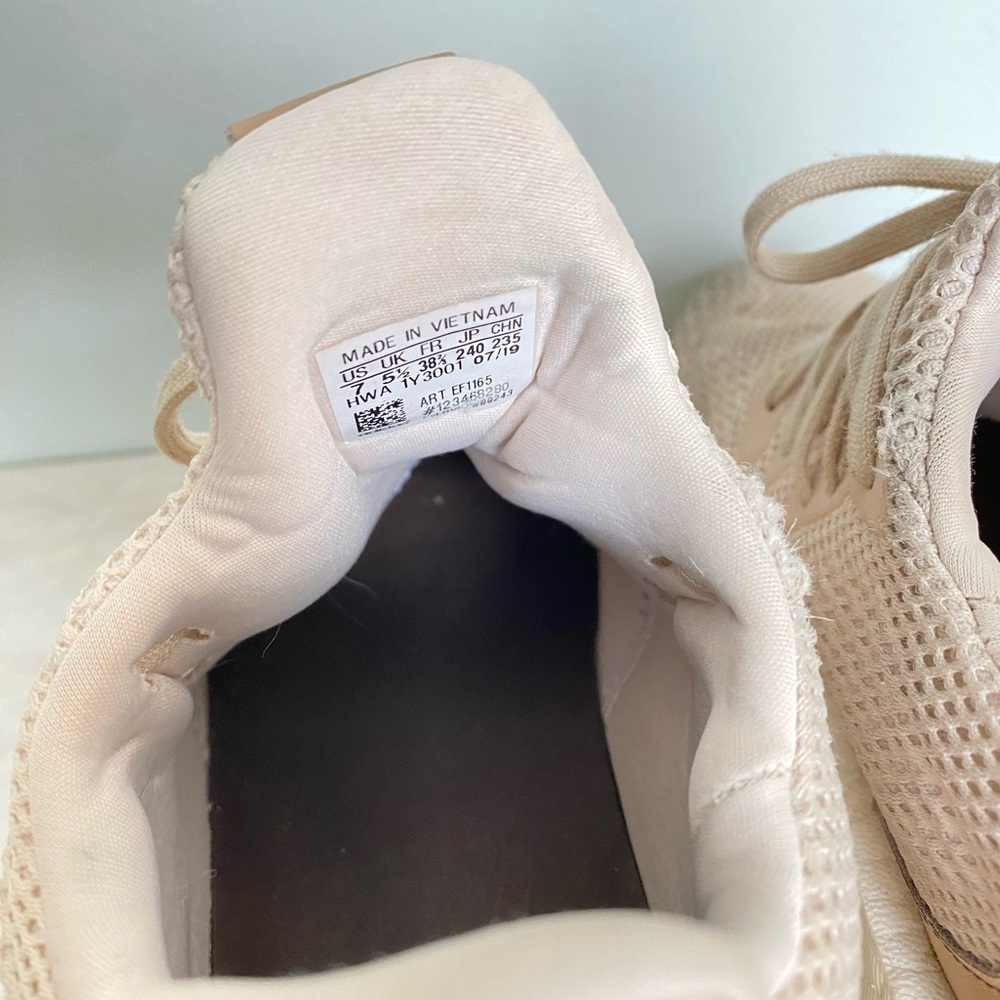 Size 7 Womens - adidas AlphaBoost. Beige, Nude Tan - Picture 4 of 5